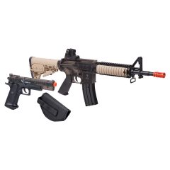 GFR37PKTS : Warrior Protection Kit Spring Powered Single Shot Rifle & Pistol Kit w/ Holster & Ammo