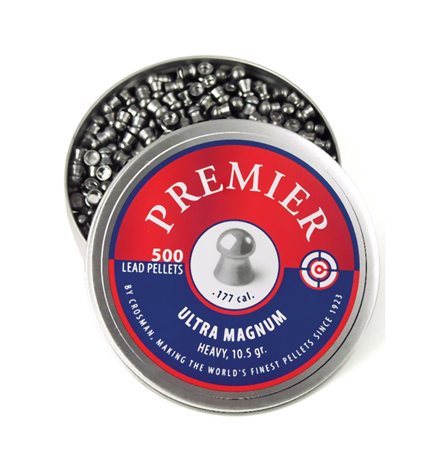 LUM77 : Crosman Premier Pellets: Crosman Premier Domed Field Target .177 P 10.5  gr 500 count